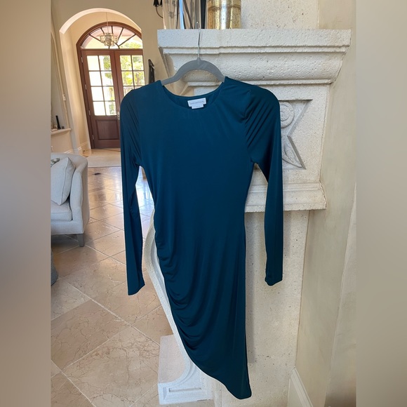 Cassie Midi Dress in Dark Teal - Picture 7 of 8